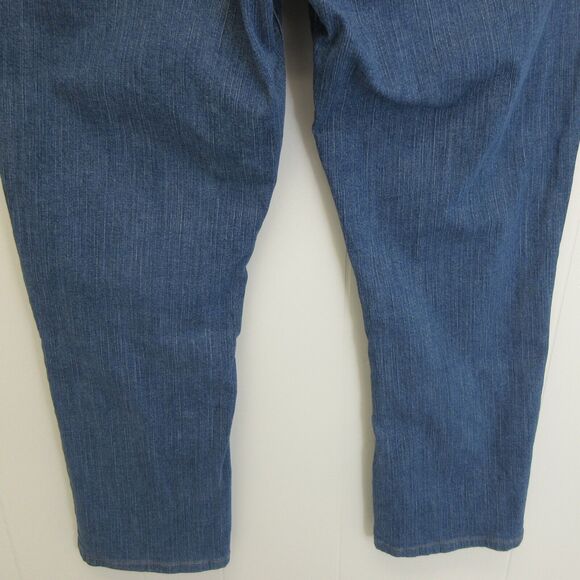 Riders by Lee Jeans Womens 16 M Blue No Gap Waist Bootcut Flap Pockets Stretch - Picture 7 of 13